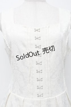 画像3: axes femme / コルセット風ジャカードジャンパースカート  キナリ S-25-09-24-040-AX-OP-HR-ZS