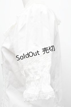 画像3: BABY,THE STARS SHINE BRIGHT / シェリルレーシィブラウス  白 S-25-09-24-004-BA-BL-HR-ZS