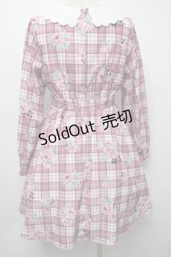 画像2: Ank Rouge / ローズチェックワンピース  ピンク S-25-09-24-045-CA-OP-AS-ZS