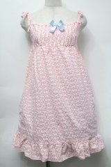 Nile Perch / リボンベビードール  オフｘピンク S-25-09-24-047-LO-OP-AS-ZT313