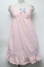 画像1: 【SALE】Nile Perch / リボンベビードール  オフｘピンク S-25-09-24-047-LO-OP-AS-ZT313 (1)