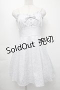 Ank Rouge / パールストラップジャガードキャミワンピース  サックス S-25-09-24-051-CA-OP-HR-ZS