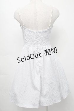 画像2: Ank Rouge / パールストラップジャガードキャミワンピース  サックス S-25-09-24-051-CA-OP-HR-ZS