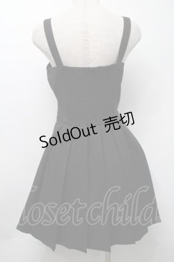 画像2: Ank Rouge / ビジュープリーツジャンパースカート  黒 S-25-09-24-054-CA-OP-HR-ZS