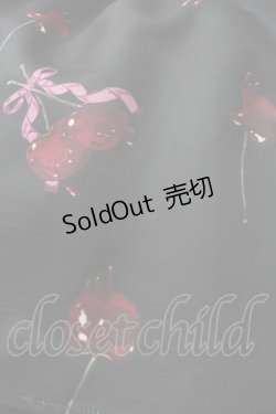 画像3: Ank Rouge / Poison Cherryジャンパースカート  黒 S-25-09-24-055-CA-OP-HR-ZS