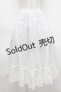 PINK HOUSE / フリルスカート  白 S-25-09-24-058-LO-SK-HR-ZS