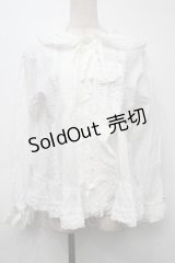 PINK HOUSE / うさぎの耳付きフードブラウス  白 S-25-09-24-007-LO-BL-HR-ZS