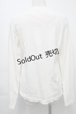 画像2: PINK HOUSE / リボンモチーフ付きカットソー  アイボリー S-25-09-24-008-LO-TO-HR-ZS