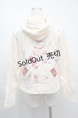 画像2: PINK HOUSE / アニバーサリーケーキプリントゼッケン付きパーカー  キナリ S-25-09-24-009-LO-TO-HR-ZS