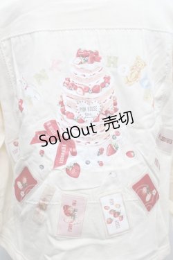 画像3: PINK HOUSE / アニバーサリーケーキプリントゼッケン付きパーカー  キナリ S-25-09-24-009-LO-TO-HR-ZS