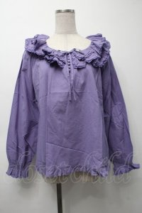 PINK HOUSE / 襟付きブラウス  ラベンダー S-25-09-24-015-LO-BL-HR-ZS
