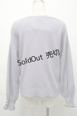 画像2: axes femme / メローウォッシャブルニット  ブルー S-25-09-24-016-AX-TO-HR-ZS