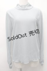 axes femme / シアーチェックインナー  サックス S-25-09-24-017-AX-TO-HR-ZS