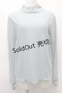 axes femme / シアーチェックインナー  サックス S-25-09-24-017-AX-TO-HR-ZS