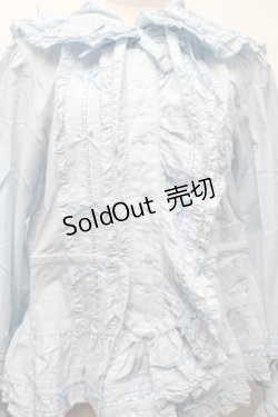 画像3: PINK HOUSE / フード付きローンオーバーブラウス  サックス S-25-09-24-018-LO-BL-HR-ZS