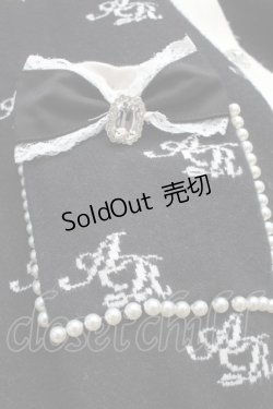 画像4: Ank Rouge / モノグラムロングカーデ  黒 S-25-09-24-028-CA-TO-HR-ZS