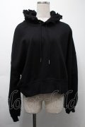 Ank Rouge / ロゴプリントショートパーカー  黒 S-25-09-24-029-CA-TO-HR-ZS