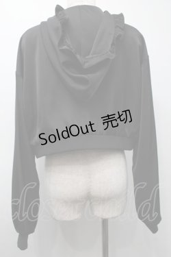 画像2: Ank Rouge / パールｘハートベルトパーカー  黒 S-25-09-24-030-CA-TO-HR-ZS