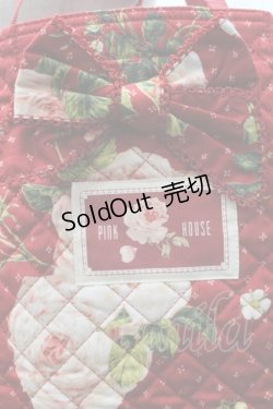 画像5: PINK HOUSE / ベリーローズ柄バケツバッグ  赤 S-25-09-25-029-LO-BG-AS-ZT501