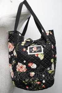 PINK HOUSE / ベリーローズ柄バケツバッグ  黒 S-25-09-25-030-LO-BG-AS-ZS