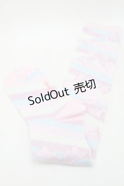 画像2: Angelic Pretty / キャンディボーダーオーバーニー  ピンクｘサックス S-25-09-25-004-AP-AC-HR-ZS