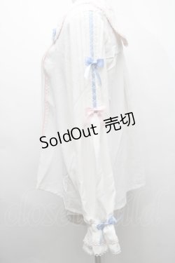 画像3: 中国ロリータ / 襟ハートプリントブラウス  白 S-25-09-25-035-LO-TO-HR-ZS