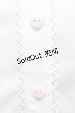 画像4: 中国ロリータ / 襟ハートプリントブラウス  白 S-25-09-25-035-LO-TO-HR-ZS