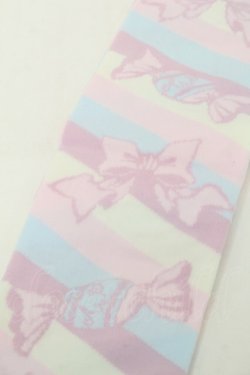 画像3: Angelic Pretty / キャンディボーダーオーバーニー  ピンクｘサックス S-25-09-25-004-AP-AC-HR-ZS