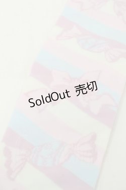 画像3: Angelic Pretty / キャンディボーダーオーバーニー  ピンクｘサックス S-25-09-25-004-AP-AC-HR-ZS