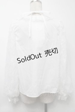 画像2: LOLITA / 袖レースブラウス  白 S-25-09-25-036-LO-BL-HR-ZS