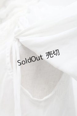 画像5: alice auaa / スタンドカラーシフォンブラウス  白 S-25-09-25-037-AA-BL-HR-ZS