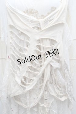 画像3: DARK RED  RUM / クラッシュレイヤードカットソー  キナリ S-25-09-25-038-HN-TO-HR-ZS