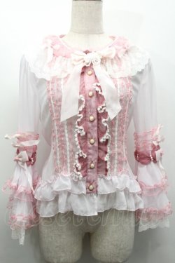 画像1: BABY,THE STARS SHINE BRIGHT / Cream Doll Princessブラウス  ピンク S-25-09-25-039-BA-BL-HR-ZS
