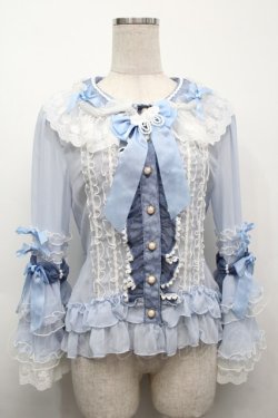 画像1: BABY,THE STARS SHINE BRIGHT / Cream Doll Princessブラウス  ブルー S-25-09-25-040-BA-BL-HR-ZS