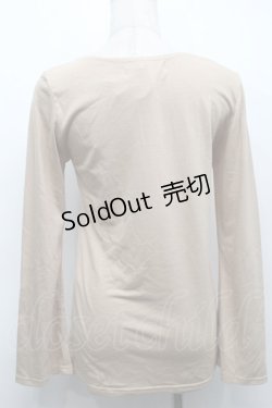 画像2: GRAMM / プリント半袖カットソー  ベージュ S-25-09-25-041-HN-TO-HR-ZS