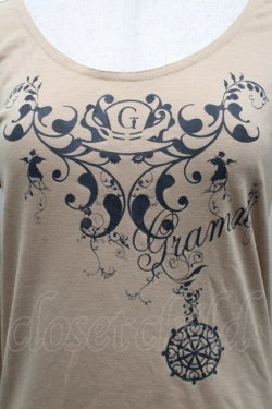 画像3: GRAMM / プリント半袖カットソー  ベージュ S-25-09-25-041-HN-TO-HR-ZS