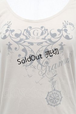 画像3: GRAMM / プリント半袖カットソー  ベージュ S-25-09-25-041-HN-TO-HR-ZS