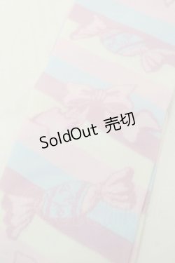 画像3: Angelic Pretty / キャンディボーダーオーバーニー  ピンクｘサックス S-25-09-25-005-AP-AC-HR-ZS