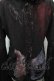 画像5: DARK RED  RUM / クラッシュデザインZIPカーディガン  黒 S-25-09-25-044-HN-TO-HR-ZS