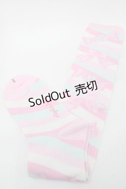 画像2: Angelic Pretty / キャンディボーダーオーバーニー  ピンクｘミント S-25-09-25-006-AP-AC-HR-ZS