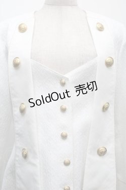 画像7: ALICE and the PIRATES / Athosノーカラージャケット  白 S-25-09-25-048-PA-JA-AS-ZS