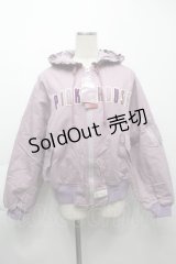 PINK HOUSE / 雛菊ロンド刺繍フードブルゾン  ラベンダー S-25-09-25-050-LO-CO-AS-ZS