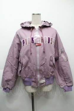 画像1: PINK HOUSE / 雛菊ロンド刺繍フードブルゾン  ラベンダー S-25-09-25-050-LO-CO-AS-ZS