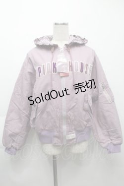 画像1: PINK HOUSE / 雛菊ロンド刺繍フードブルゾン  ラベンダー S-25-09-25-050-LO-CO-AS-ZS