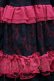 画像3: FRILL / レース重ねボリュームスカート  黒ｘ赤 S-25-09-25-053-HN-SK-HR-ZS (3)