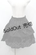 axes femme POETIQUE / フリルミニスカート  黒 S-25-09-25-055-AX-OP-HR-ZS