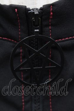 画像3: KILL STAR / レザーサスペンダー付きスカート  黒ｘ赤 S-25-09-25-058-SL-SK-HR-ZS