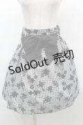 LOLITA / フロッキーギンガムスカート  黒ｘ白 S-25-09-25-059-LO-SK-HR-ZS
