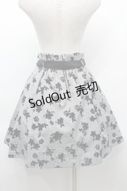 画像2: LOLITA / フロッキーギンガムスカート  黒ｘ白 S-25-09-25-059-LO-SK-HR-ZS