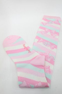 画像2: Angelic Pretty / キャンディボーダーオーバーニー  ピンクｘミント S-25-09-25-008-AP-AC-HR-ZS
